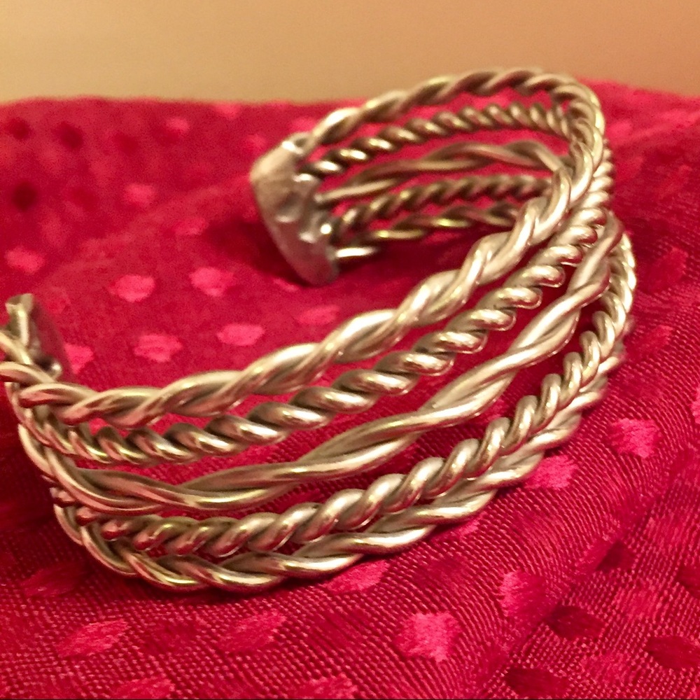 Silver cuff bracelet